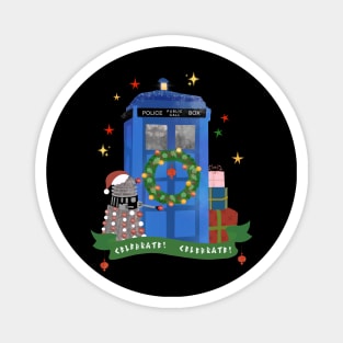 Tardis Christmas Magnet